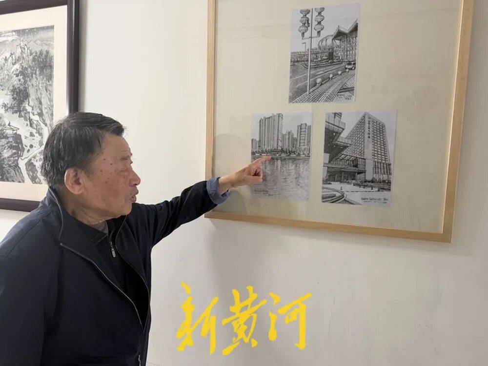世界杯买球竞猜 _82岁济南大爷退休后拿起钢笔世界杯买球竞猜 ，用上万笔勾勒城市建筑，“每一幅都是‘会说话的老照片’”